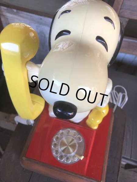 画像7: 70s Vintage Snoopy And Woodstock Rotary Dial Phone (B589) (7)