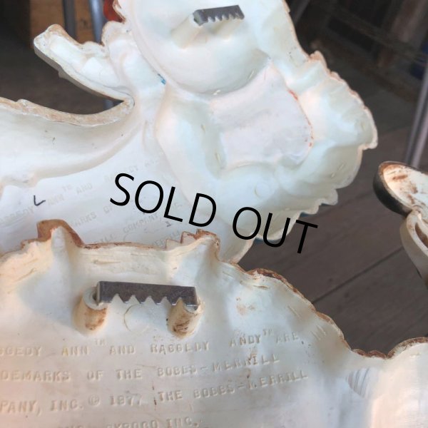 画像6: 70s Vintage Raggedy Ann Andy Wall Decor Plaques Pair Set (T592) (6)