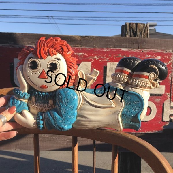 画像1: 70s Vintage Raggedy Ann Decor Plaques (T593) (1)
