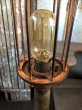 画像8: Vintage Industrial Wood Handle Trouble Hanging Light Lamp (B595) (8)