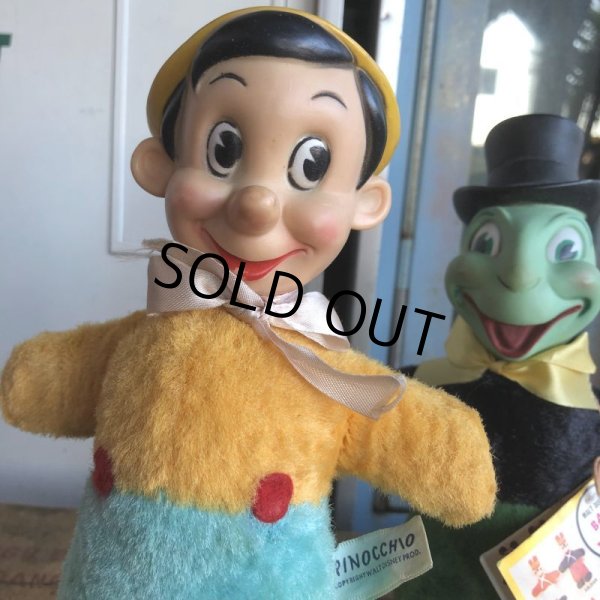画像7: 50s Vintage GUND Disney Pinocchio & Jiminy Cricket SET (B597) (7)
