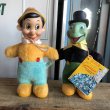 画像2: 50s Vintage GUND Disney Pinocchio & Jiminy Cricket SET (B597) (2)