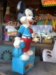 画像4: 60s Vintage Mickey Mouse Blow Mold Plastic Coin Bank 48cm (B598) (4)