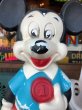 画像10: 60s Vintage Mickey Mouse Blow Mold Plastic Coin Bank 48cm (B598) (10)