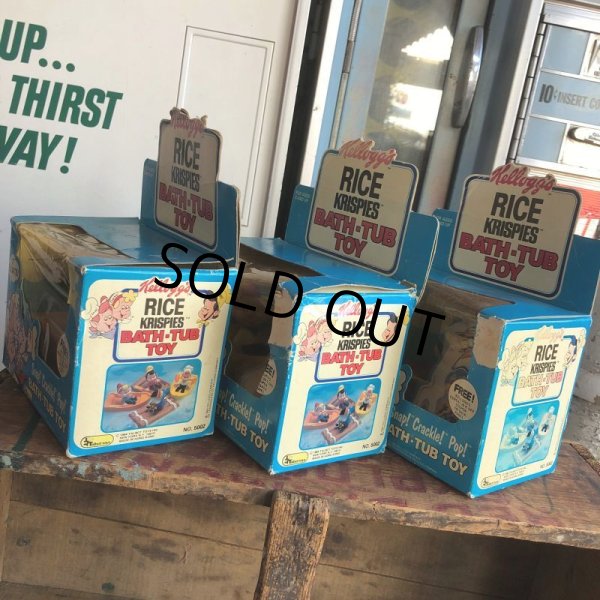 画像4: 80s Vintage Snap! Crackle! Pop! Bath Tub Toy BOX SET(B599) (4)