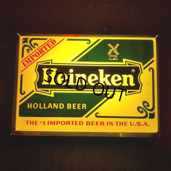 画像16: 70s Vintage Heineken Beer Lighted Sign (B601) (16)