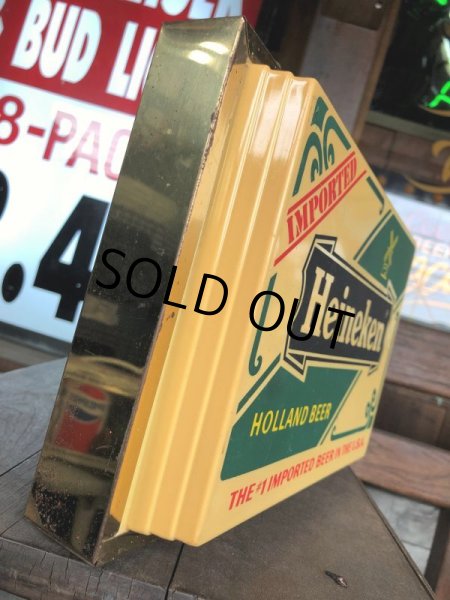 画像5: 70s Vintage Heineken Beer Lighted Sign (B601) (5)