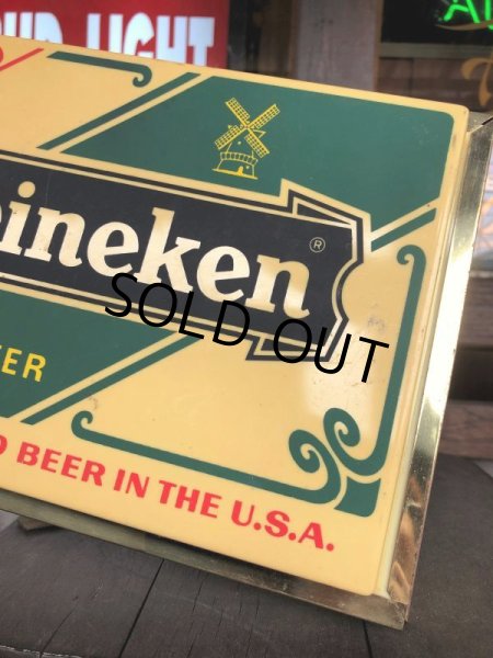 画像4: 70s Vintage Heineken Beer Lighted Sign (B601) (4)