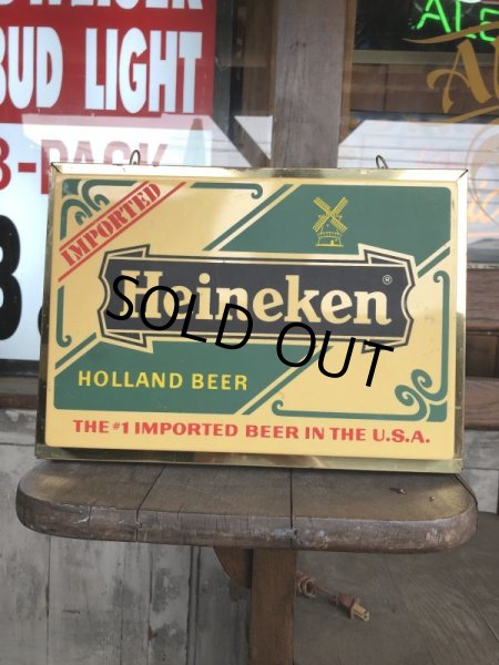画像2: 70s Vintage Heineken Beer Lighted Sign (B601) (2)