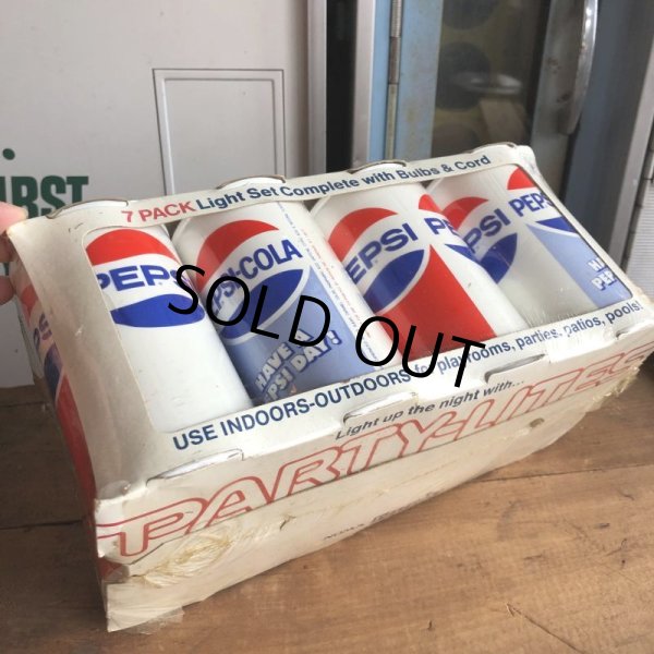 画像6: 70s Vintage Pepsi-Cola HAVE A PEPSI DAY! 7 Pack Party Lights (B602) (6)