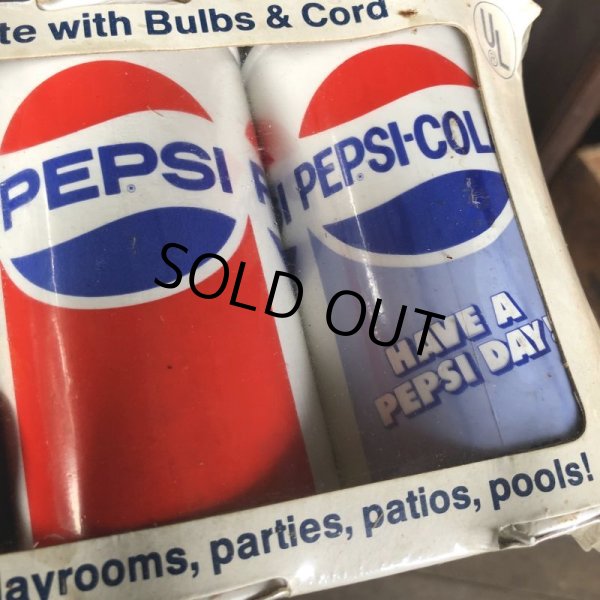 画像5: 70s Vintage Pepsi-Cola HAVE A PEPSI DAY! 7 Pack Party Lights (B602) (5)