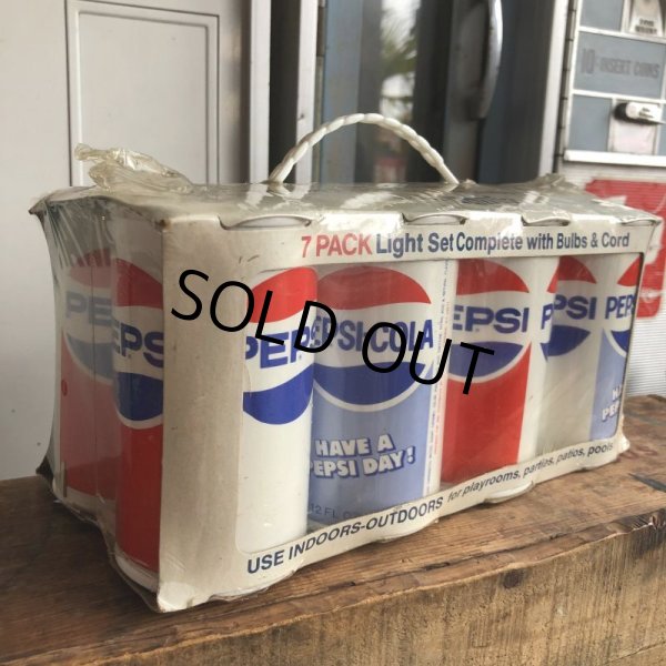 画像8: 70s Vintage Pepsi-Cola HAVE A PEPSI DAY! 7 Pack Party Lights (B602) (8)