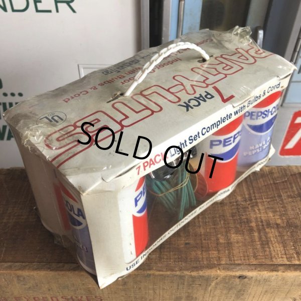 画像3: 70s Vintage Pepsi-Cola HAVE A PEPSI DAY! 7 Pack Party Lights (B602) (3)