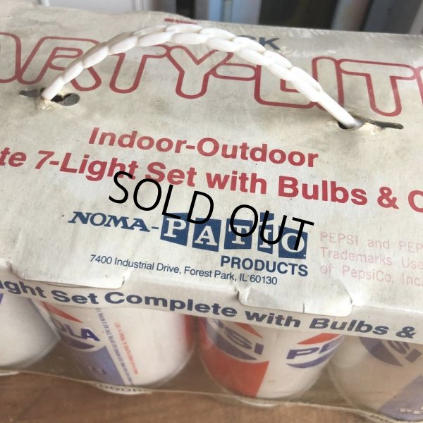 画像9: 70s Vintage Pepsi-Cola HAVE A PEPSI DAY! 7 Pack Party Lights (B602) (9)