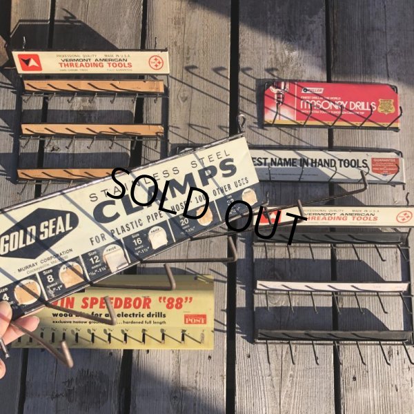 画像13: Vintage Hardware Store Tools Display Rack (B608)  (13)