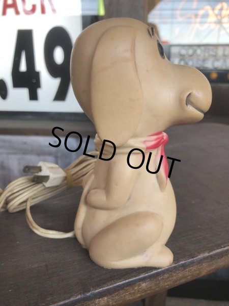 画像4: 70s Vintage PEANUTS Snoopy Night Light Lamp (B610) (4)