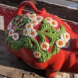 画像4: 70s Vintage Piggy Flowers Coin Bank SUPER BIG SIZE (B613) (4)