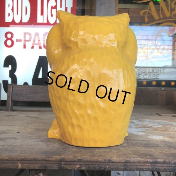 画像4: Vintage Psychedelic Hippie Owl Yellow (B615)  (4)