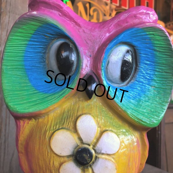 画像8: Vintage Psychedelic Hippie Owl Pink (B616)  (8)