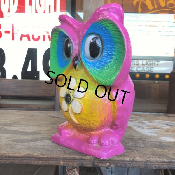画像2: Vintage Psychedelic Hippie Owl Pink (B616)  (2)