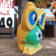 画像3: Vintage Psychedelic Hippie Owl Yellow (B615)  (3)