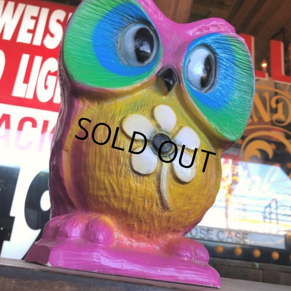 画像7: Vintage Psychedelic Hippie Owl Pink (B616)  (7)
