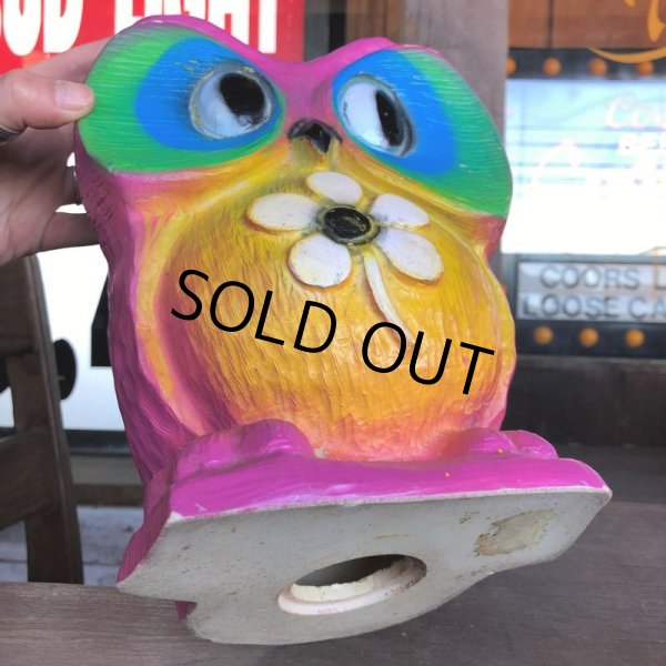 画像5: Vintage Psychedelic Hippie Owl Pink (B616)  (5)