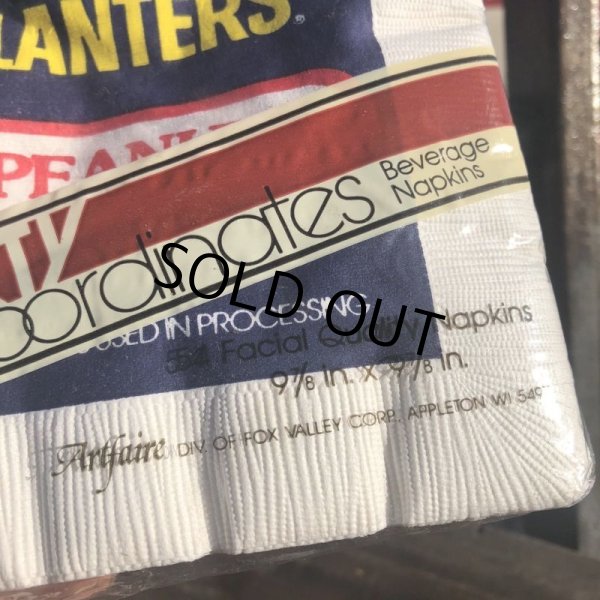 画像3: 80s Vintage Planters Mr Peanut 54 Party Napkins (B623) (3)