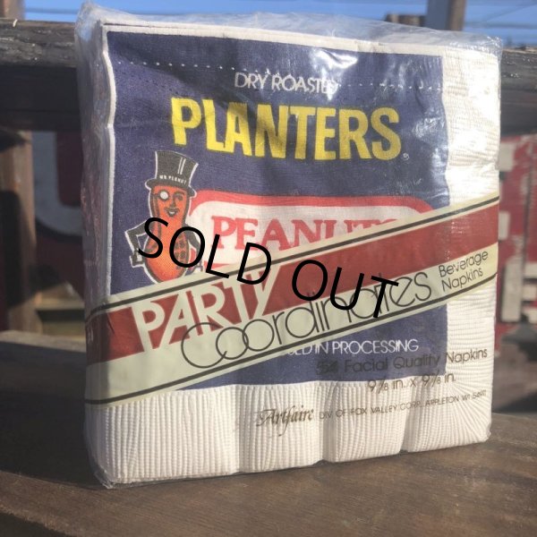 画像4: 80s Vintage Planters Mr Peanut 54 Party Napkins (B623) (4)