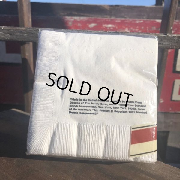 画像5: 80s Vintage Planters Mr Peanut 54 Party Napkins (B623) (5)