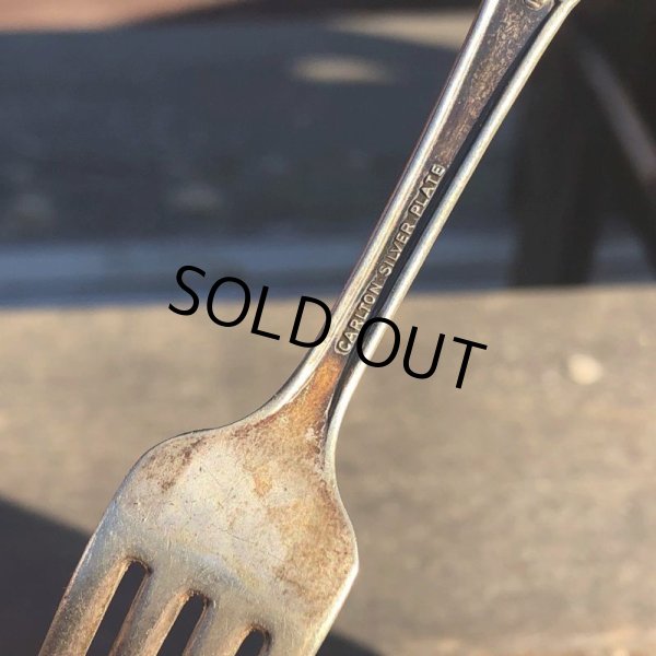 画像4: Vintage Planters Mr. Peanut CARLTON SILVER PLATE Fork (B627) (4)