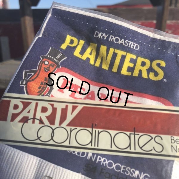 画像2: 80s Vintage Planters Mr Peanut 54 Party Napkins (B623) (2)