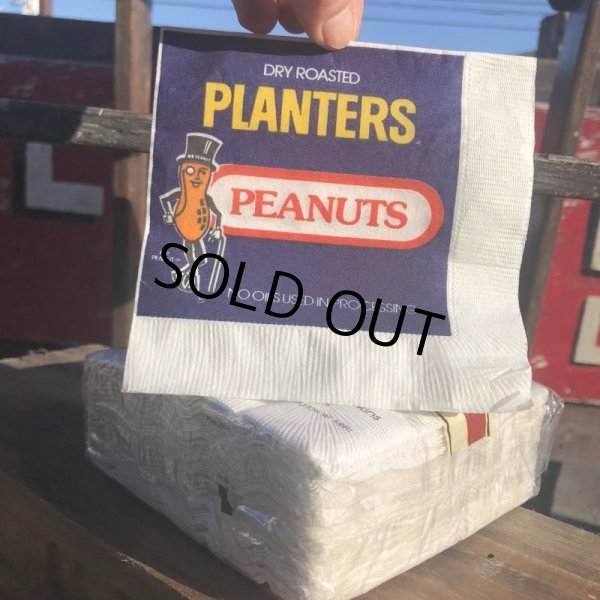 画像8: 80s Vintage Planters Mr Peanut 54 Party Napkins (B623) (8)