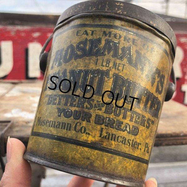 画像7: Vintage Mosemann's Peanut Butter Pail Tin (B640) (7)