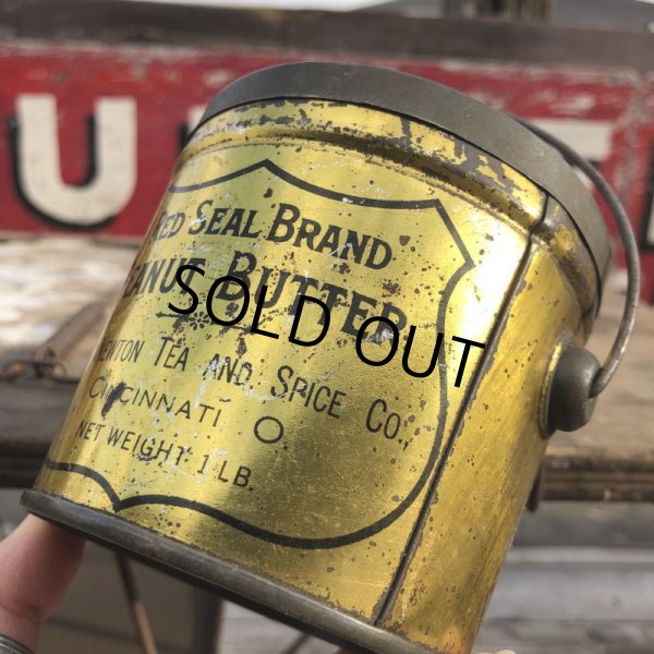 画像8: Vintage Red Seal Peanut Butter Pail Tin (B641) (8)
