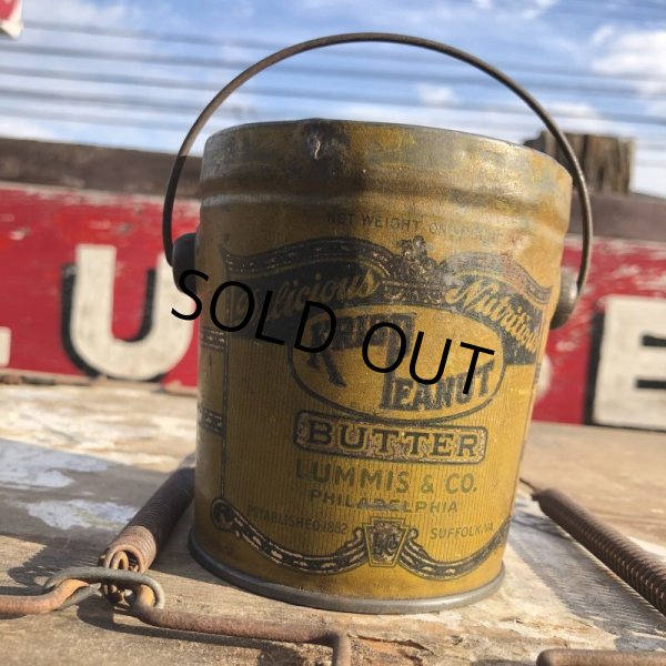 画像1: Vintage Krispeanut Butter Pail Tin (B639) (1)