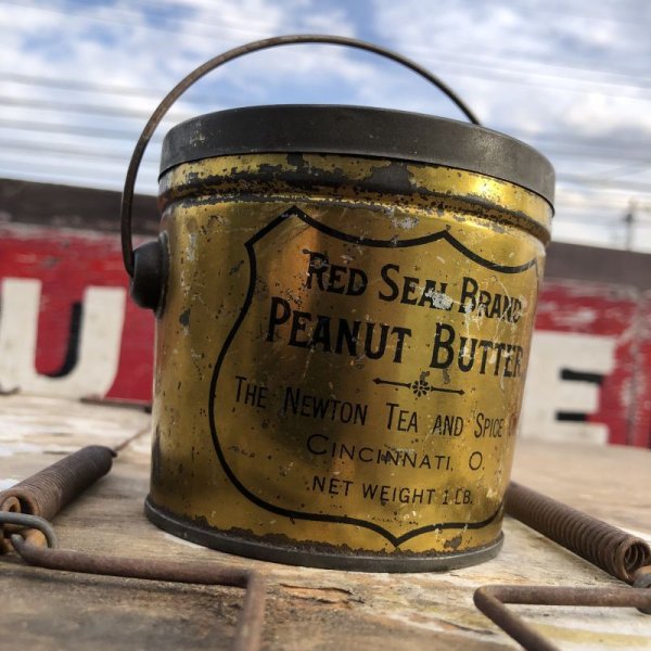 画像3: Vintage Red Seal Peanut Butter Pail Tin (B641) (3)