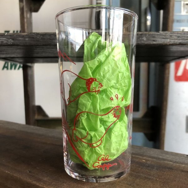 画像2: Vintage 1949 Al Capp's Lil' Abner Comic Strip Glass (B644) (2)