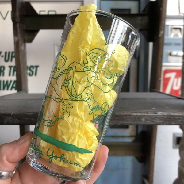 画像8: Vintage 1949 Al Capp's Lil' Abner Pappy Yokum Comic Strip Glass (B646) (8)