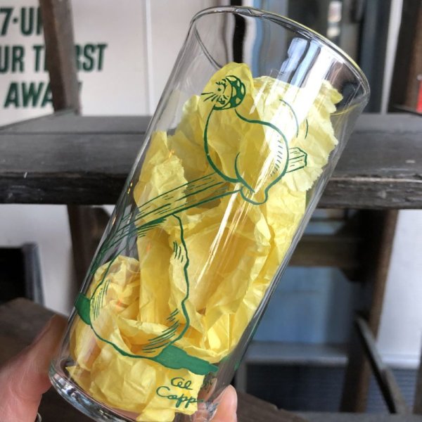 画像7: Vintage 1949 Al Capp's Lil' Abner Pappy Yokum Comic Strip Glass (B646) (7)