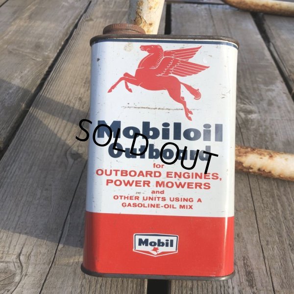 画像1: Vintage Mobiloil Outboard Can (B671)  (1)