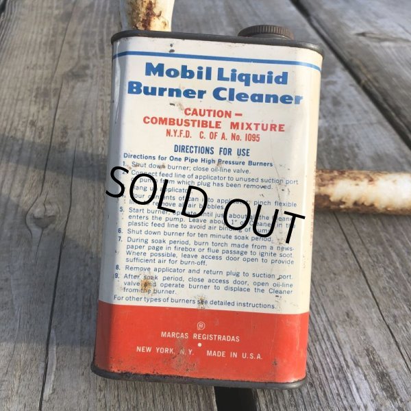 画像2: Vintage Mobil Liquid Burner Cleaner Can (B672)  (2)