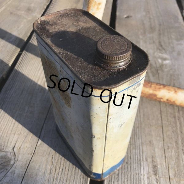 画像4: Vintage Mobiloil Outboard Motor Oil 1 quart Pegasus Can (AL853) (4)