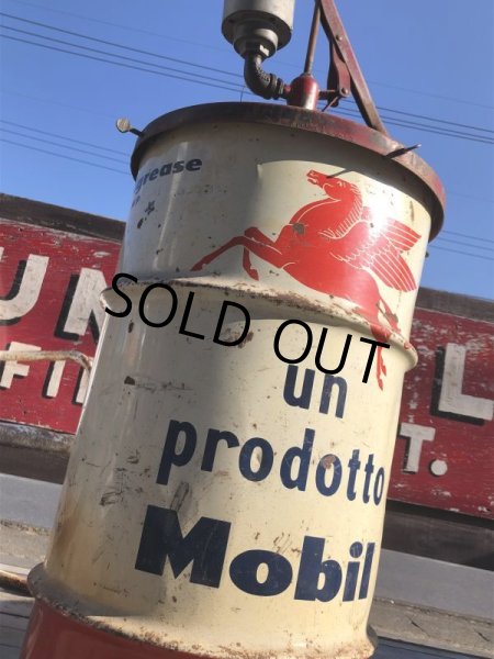画像3: Vintage Mobil Oil 16 Gallon Barrel Drum Can w/Castar Pegasus Horse (B673)  (3)