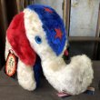 画像1: Vintage Snuggly Midget Zoo Patriotic Stuffed Elephant (B674) (1)