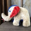 画像7: Vintage Snuggly Midget Zoo Patriotic Stuffed Elephant (B674) (7)