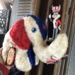 画像12: Vintage Snuggly Midget Zoo Patriotic Stuffed Elephant (B674) (12)