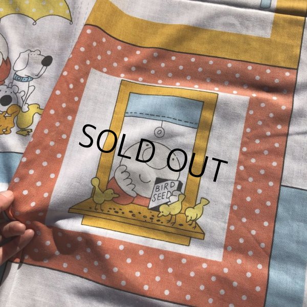 画像2: Vintage Twin Flat Sheet Fabric Ziggy (B682) (2)