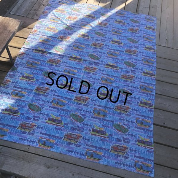 画像9: Vintage Twin Flat Sheet Fabric Hot Wheels (B680) (9)
