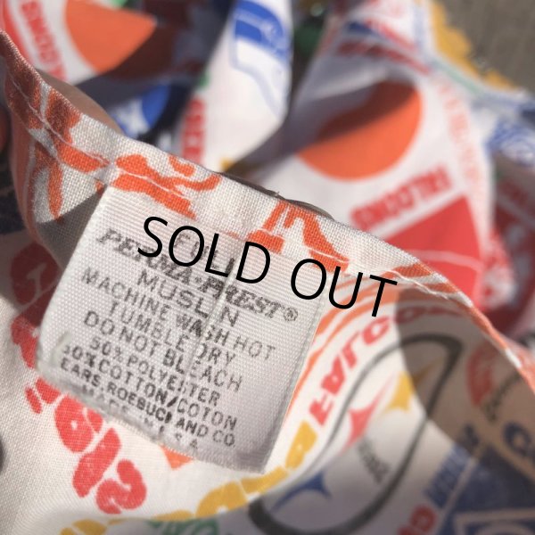 画像6: Vintage Twin Flat Sheet Fabric NFL (B681) (6)